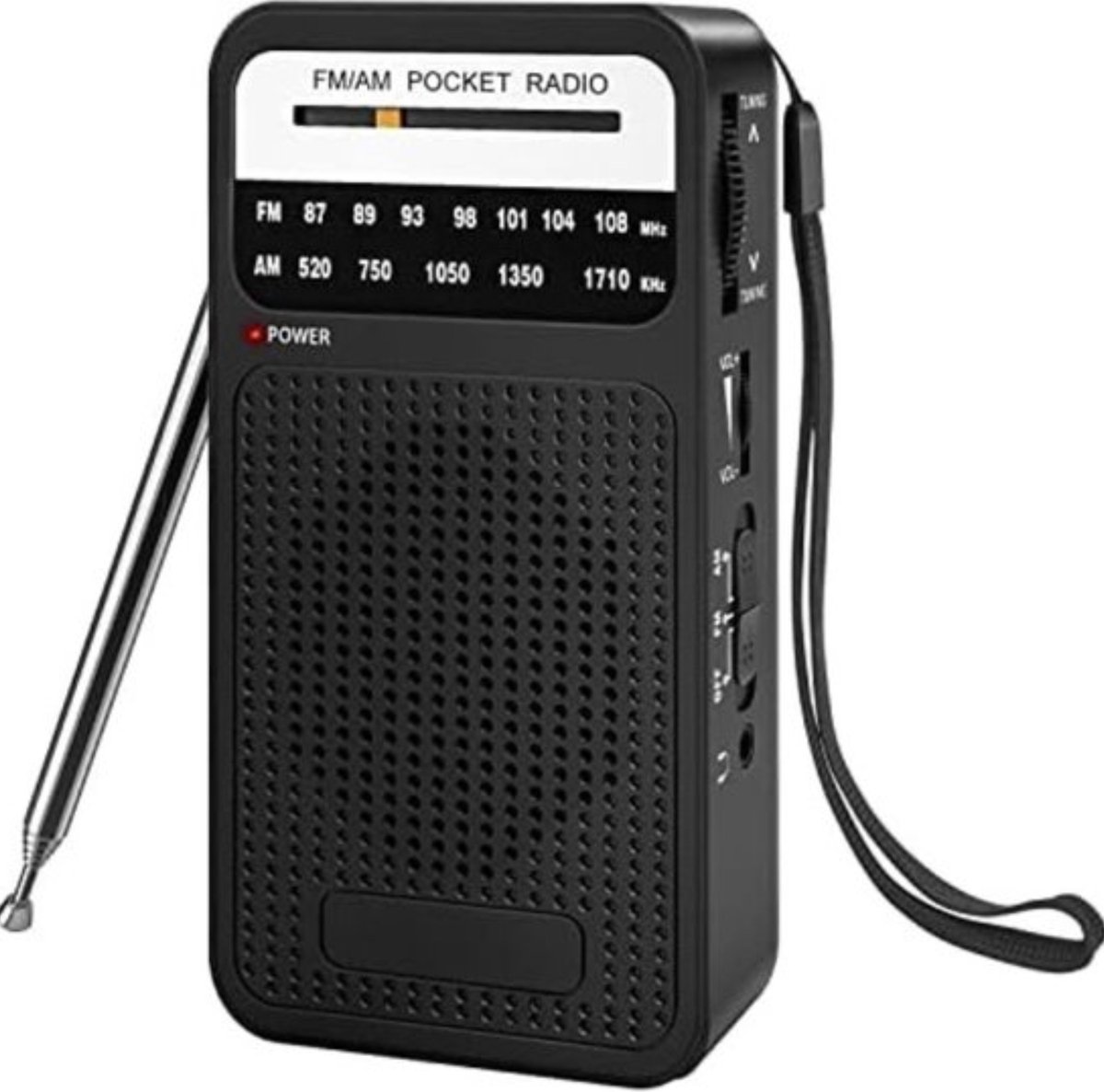 Noodradio - Draagbare Transistor Radio - Werkt Op Batterijen - Klassiek Design