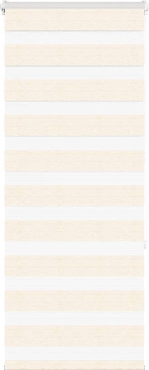 vidaXL Zebra - rolgordijn - 65x150 - cm - stofbreedte - 60,9 - cm - marmerbeige Marmer beige