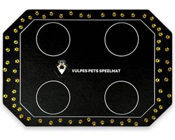 Vulpes Goods® Pets - Praatknoppen Speelmat – Dogbuttons - Luxe Speelmat - Krasvrij – Waterbestendig – Anti-Slip – Wasbaar – Zwart
