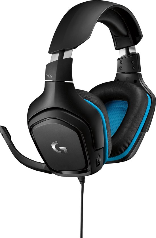 Logitech G432 - Bedrade Gaming Headset - Multiplatform - Blauw