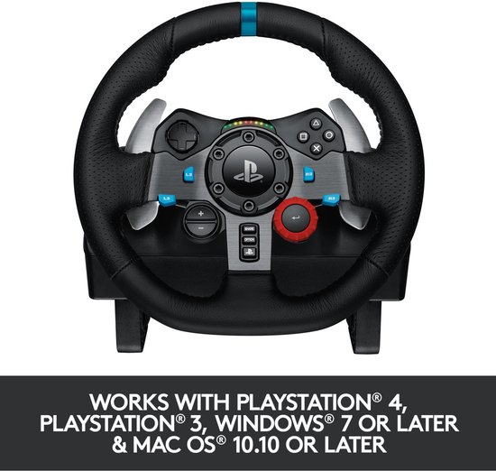 Logitech G29 - Gaming Stuurwiel - Driving Force - Racing + Pedalen - PS4, PS5 & PC