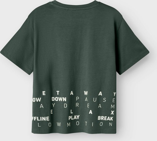 NAME IT Jongens Nmmkab Ls Top Noos Shirt met lange mouwen, Pine Grove/Detail: melange, 86