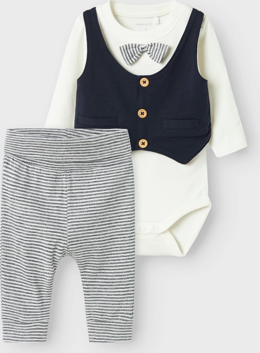 NAME IT- NBMADAM LS BODY SET NOOS - Jongens - T-shirt