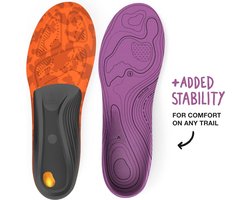Comfort Insoles - Carbon Fiber Orthopedische Ondersteuningsinlegzolen voor Dames Trailblazer Wandelschoenen en Trailschoenen E (UK 8-9.5)