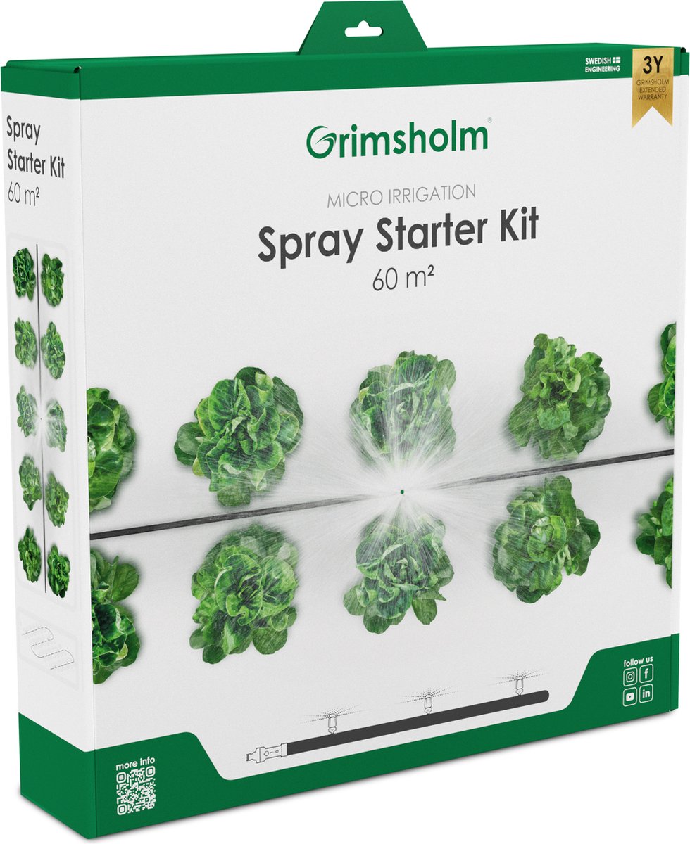 Grimsholm - Micro-irrigatie startkit - Spray (60 m²) - sproeier