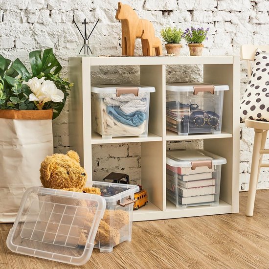 HENGBIRD Transparante PVC Geschenkzakjes – 12 Stuks Met Handvatten & 4 Vlinderkaarten, Herbruikbaar, Waterdicht, Voor Bruiloft, Verjaardag & Feest (26x20x8 Cm)