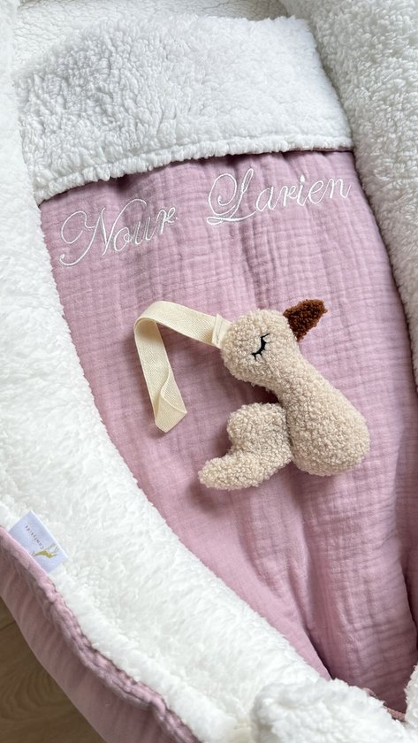 Babynest - Oudroze - Teddy Babynestje - Incl. Babydeken - 0-9 maanden