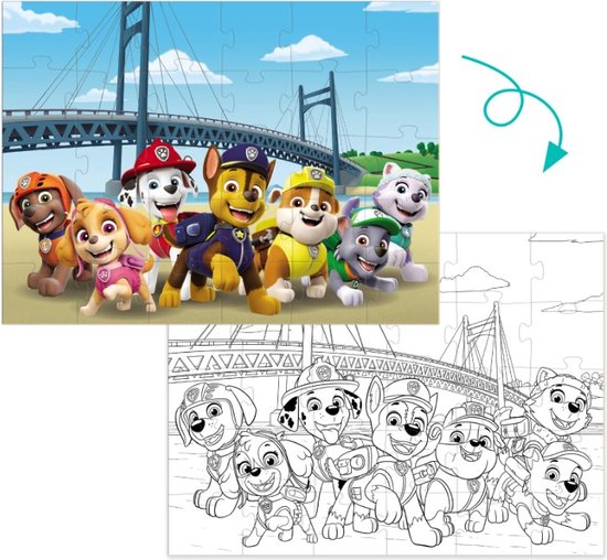 Paw Patrol Voordeelverpakking - 4 Puzzels 3+ - 30 stukjes - Paw Patrol Speelgoed met Chase - Marshall - Skye -Rubble - Everest - Black Friday 2025 -Puzzel 3 jaar van Merkloos — afbeelding 2