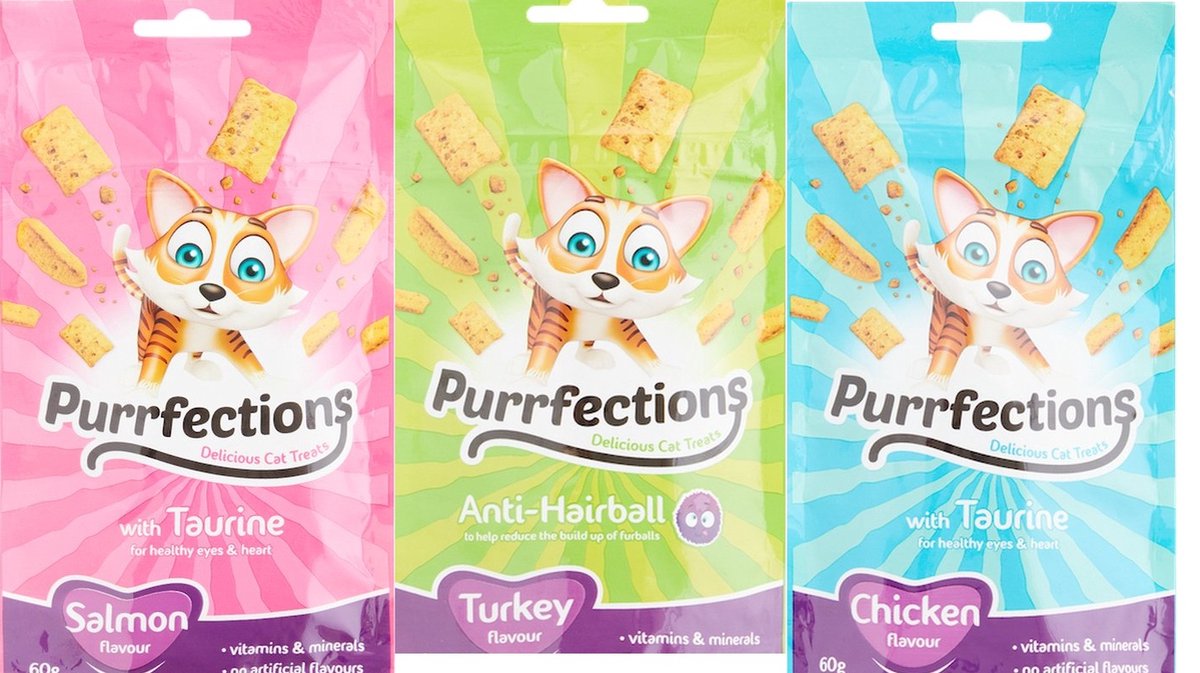 Purrfections Kattensnacks - MIX - 6 x 60 gr