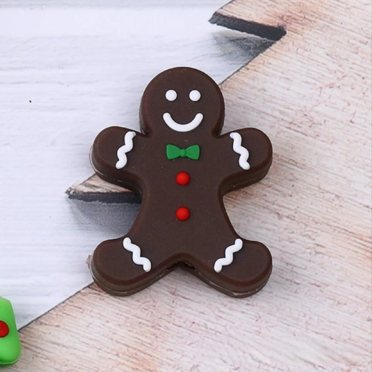 H.A.M.A. - Kabel beestje - Cable muncher - Cable bite - Kabel plug beschermer – (nr.5) Gingerbread Man / Gemberkoek Man - X-Mas Kerst Christmas - IPhone / Android Mobiele Telefoon – volwassenen jeugd kinderen – unisex – casual feestdagen winter