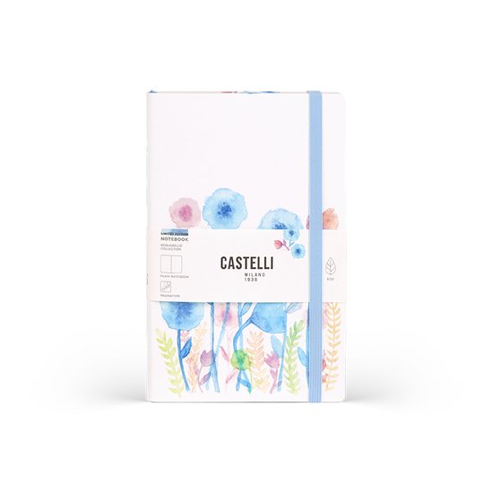 Cahier A5 Castelli Milano Acquarello - Wind - contenu vierge - 130x210 mm - Made in Italy