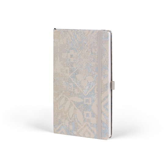 Carnet Castelli Milano A5 Shabby - bleu - contenu ligné - 130x210 mm - Made in Italy