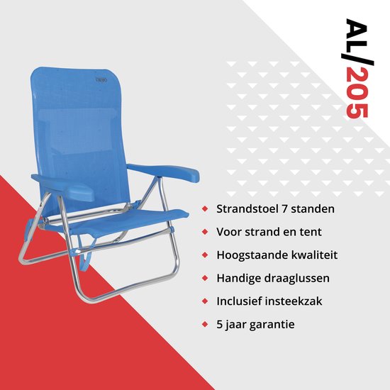 Crespo - Strandstoel - AL/205 - Blauw van Crespo — afbeelding 2