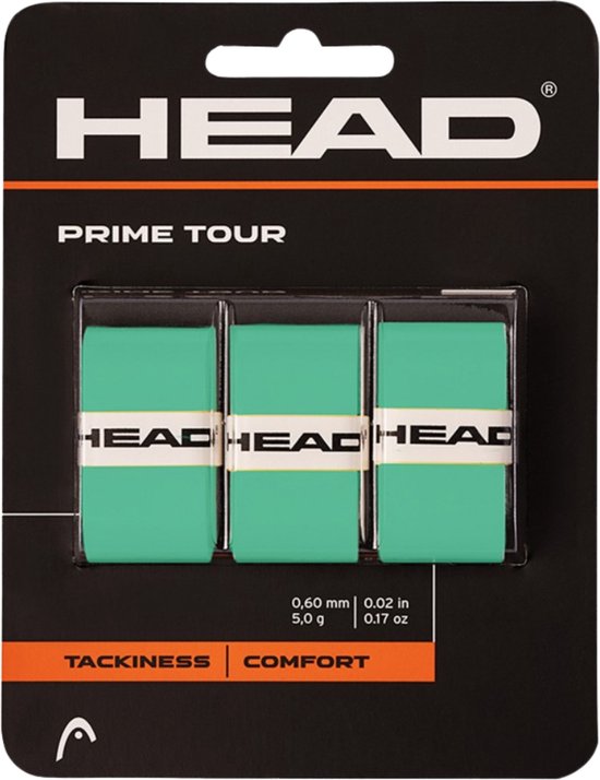 Head Prime Tour - Overgrip Mint - Padel/Tennis/Badminton/Sqaush Head Prime Tour - Overgrip Mint - Padel/Tennis/Badminton/Sqaush