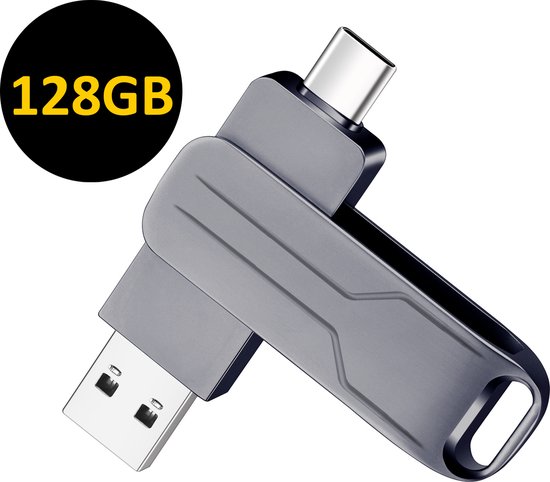 USB Stick 128 GB - USB-Sticks - USB C Stick - USB C en USB A - USB 3.0 - Geschikt voor laptops, smartphones en tablets