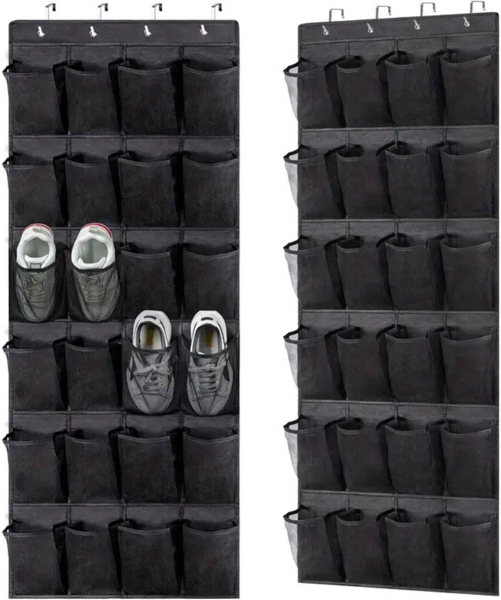 Nivard Schoenenrek - Schoenenbank - Schoenen Opbergsysteem - Deur Organizer - Zwart