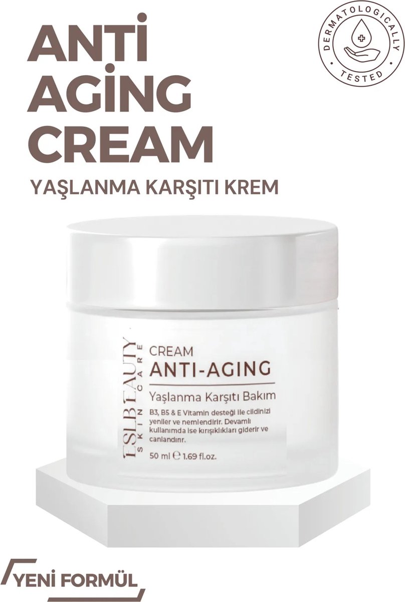 Goedkoopste Eslbeauty Anti - Aging Verjongende Anti-Verouderings- en Antirimpel Crème Vernieuwt & Hydrateert Vitamine B3/B5 en E50 ml