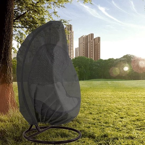 AoHao Housse De Fauteuil Suspendu Imperméable 210D Oxford - Avec Cordon De Serrage - 190 X 115 Cm - Protection Solaire - Protection Contre Les Intempéries - Beige