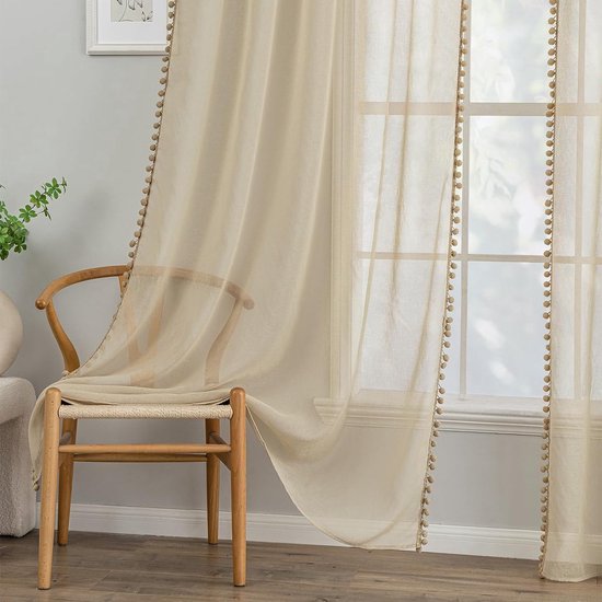 Cortinas - amarillo ocre - 140x240 cm - Atmosphera créateur d'intérieur
