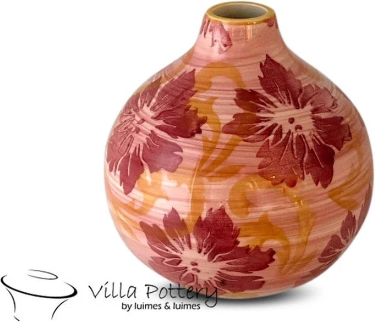 Irishflowers Vaas - Villa Pottery - Decoratie - Woondecoratie - Keramiek - Bloom 2_1 Roze