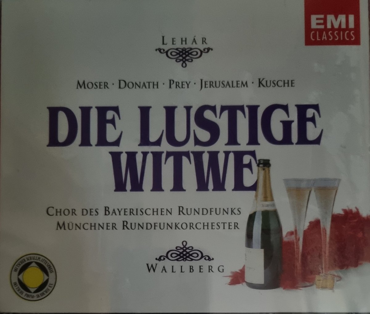 Léhar: Die lustige Witwe - Donath, Prey, Moser, Jerusalem, Lenz, Heinz Wallberg