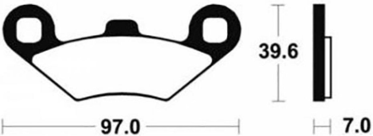 bendix remblok voor polaris 300 xplorer quad 1994 tot 1999 moa216 nieuw