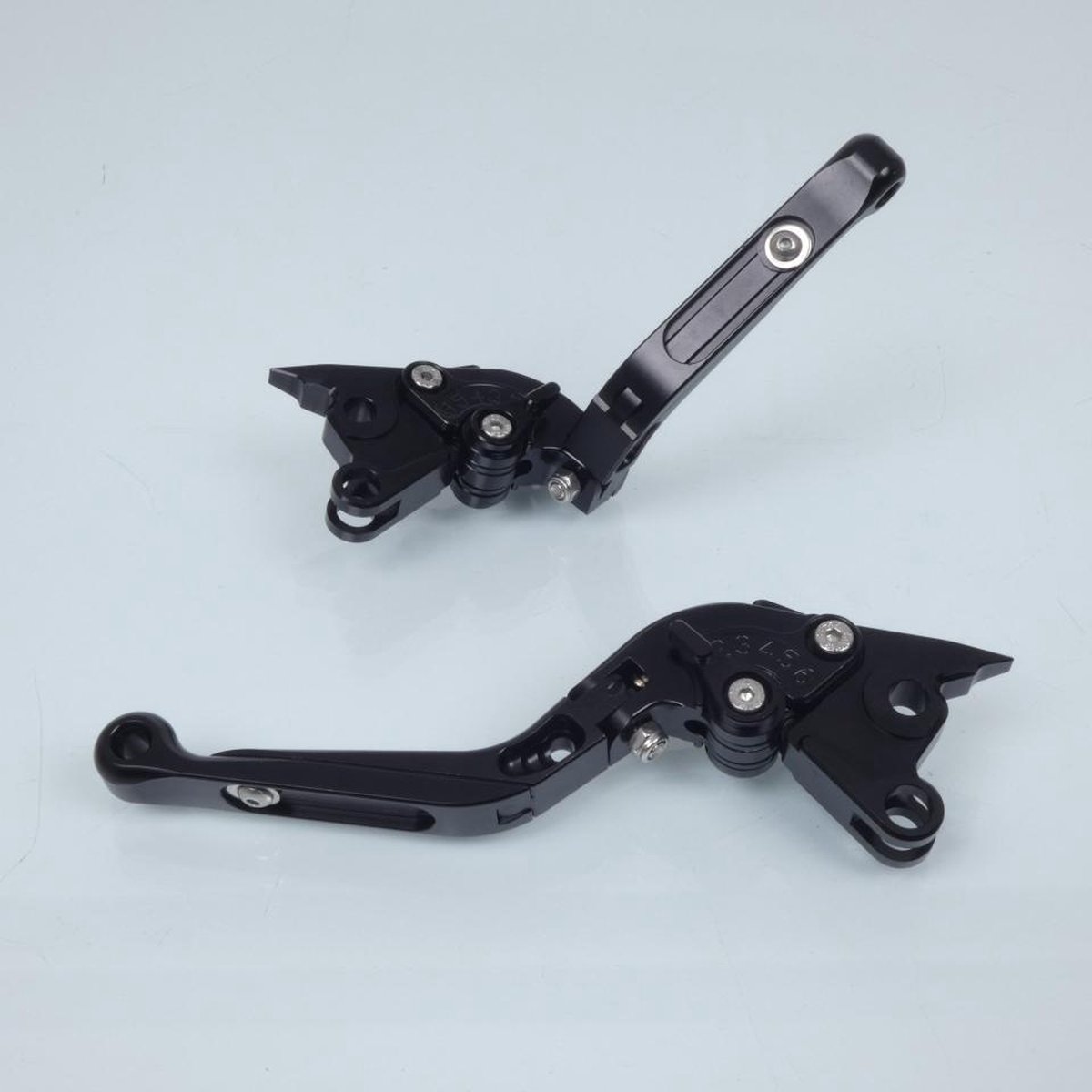 Levier frein droit Myra pour Moto Ducati 1000 Monster S2R 2006 à 2008 alu CNC noir / paire Neuf