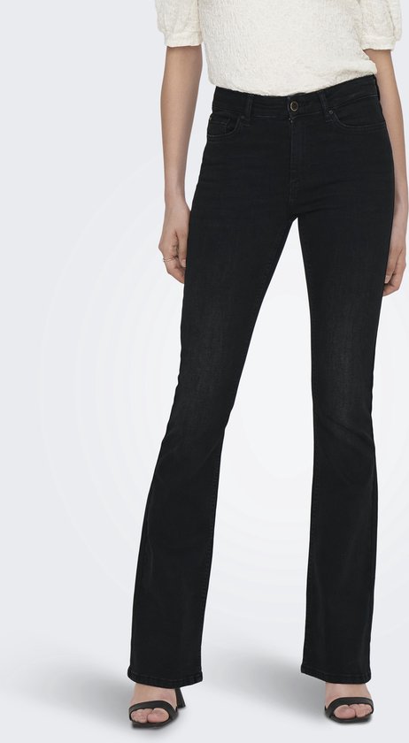 Only Jeans Onlblush Mid Flared Dnm Tai1099 Noo 15286686 Noir délavé Taille femme - W34
