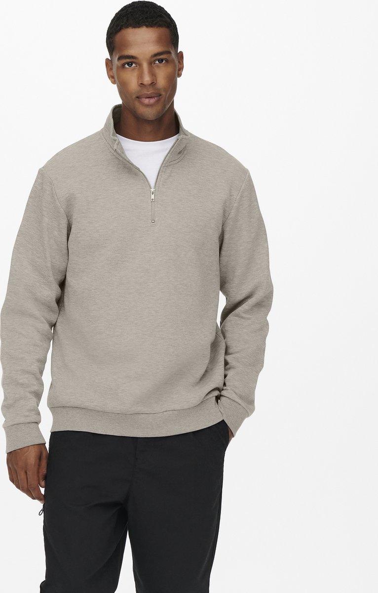ONLY&SONS - ONSCERES HALF ZIP SWEAT NOOS - Heren - Sweaters