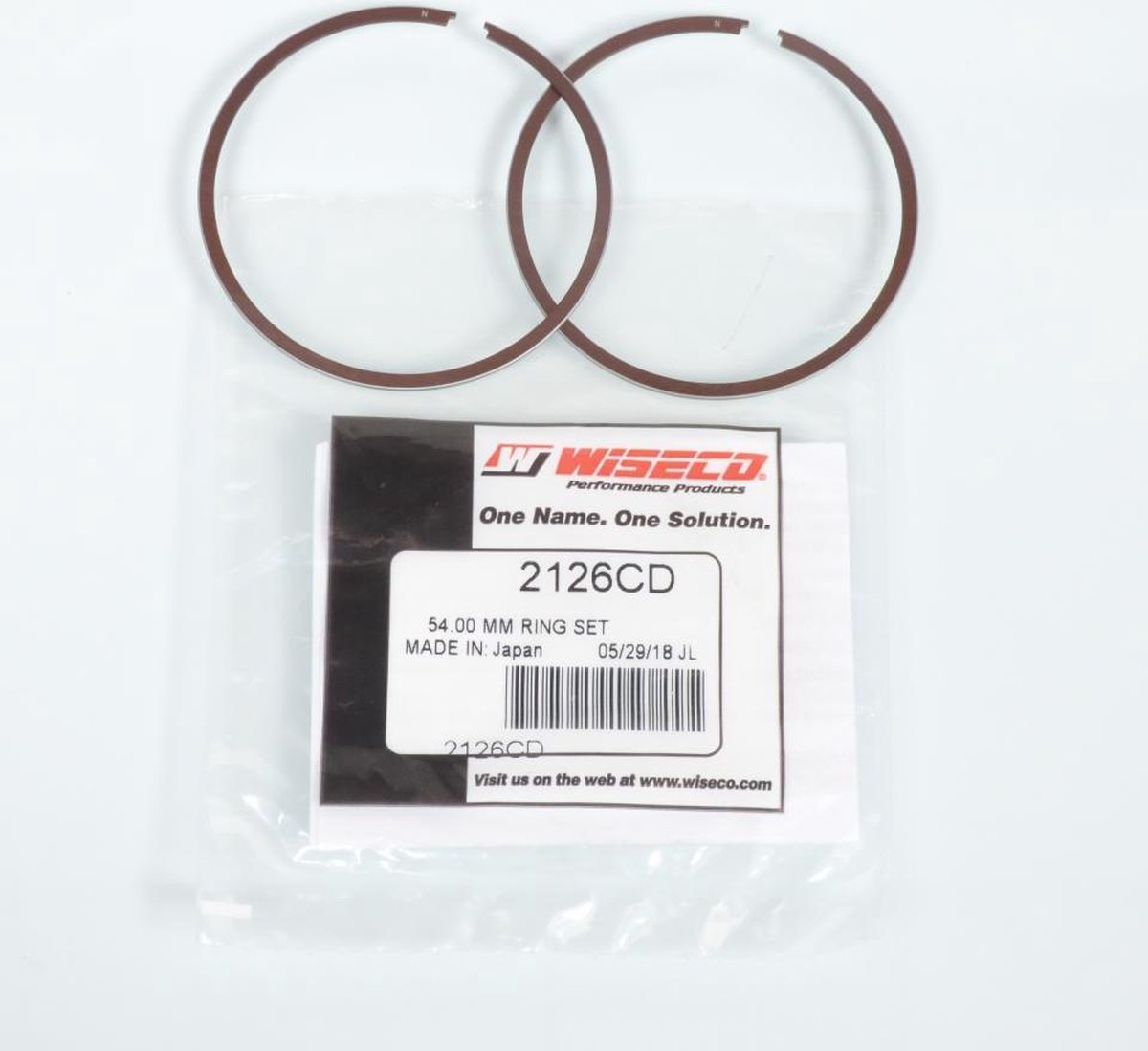 Wiseco zuigerveer voor Suzuki 125 RM 1977-1986 2126CD / 54mm Gloednieuw