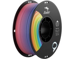 foto van Creality Ender-PLA+ 1.75mm 3D Printing Filament - Regenboog