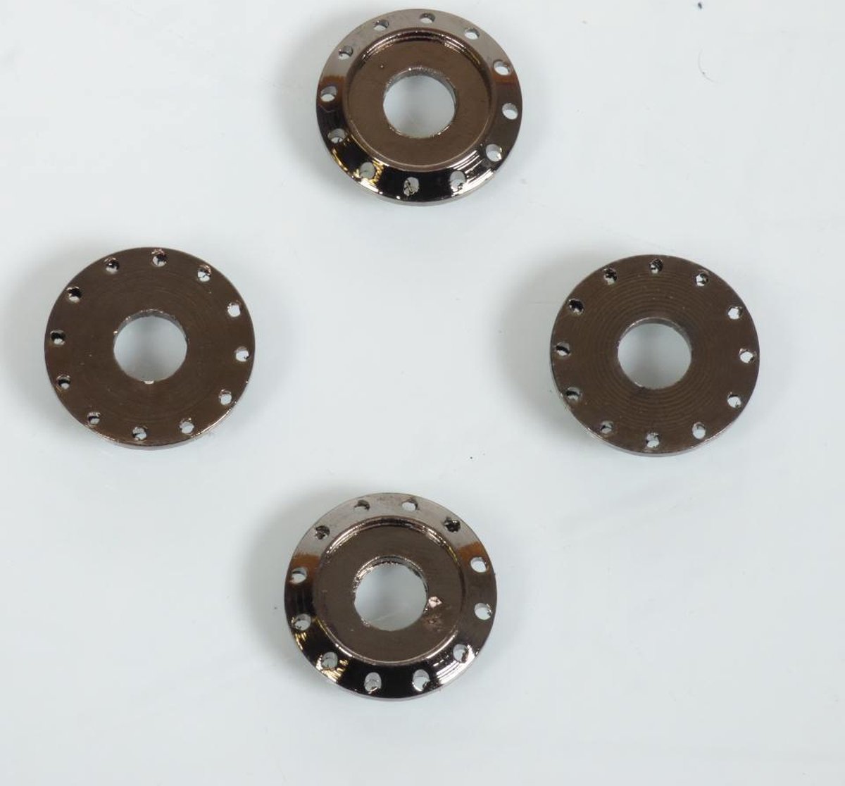 Rondelle spacer aluminium DRC T02 anodisé anthracite pour moto cross enduro racing