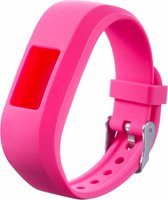 Siliconen Horloge Band Geschikt Voor Garmin Vivofit Junior/Jr 1/2 - Armband / Polsband / Strap Bandje / Sportband - Roze