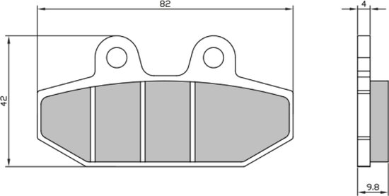 Plaquette de frein RMS pour Auto Neuf