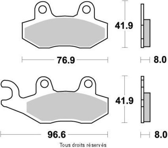 Plaquette de frein Brembo pour Moto Triumph 1050 Sprint GT 2011 à 2016 AR Neuf