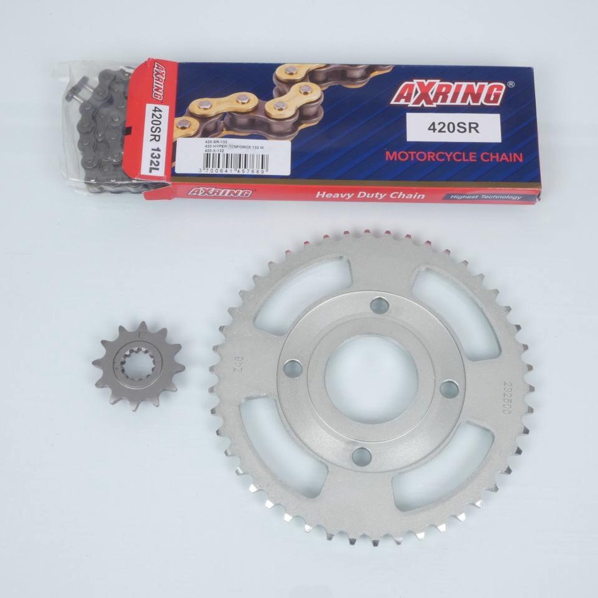 axring kettingset voor motorfiets mbk 50 x-power 1997 tot 2003 12x46 p 420 al 54mm nieuw