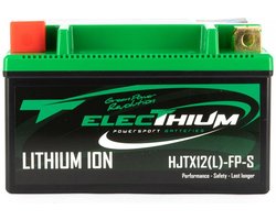 Lithium-elektriumaccu voor motorfiets Aprilia 1000 RST Futura 2001 tot 2005 HJTX12(L)-FP-S / YTX12-BS / 12,8 V 3 Ah nieuw