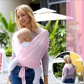 Baby Draagdoek - Rekbaar - Roze - Draagzak - Maat M