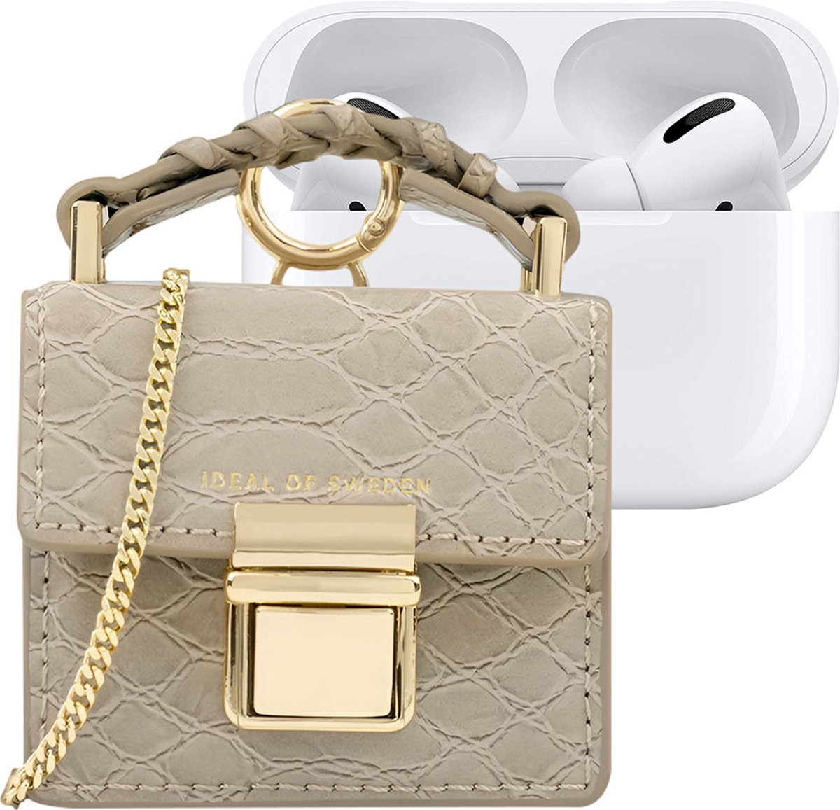 iDeal of Sweden Statement Mini AirPods Bag voor Universal Arizona Snake