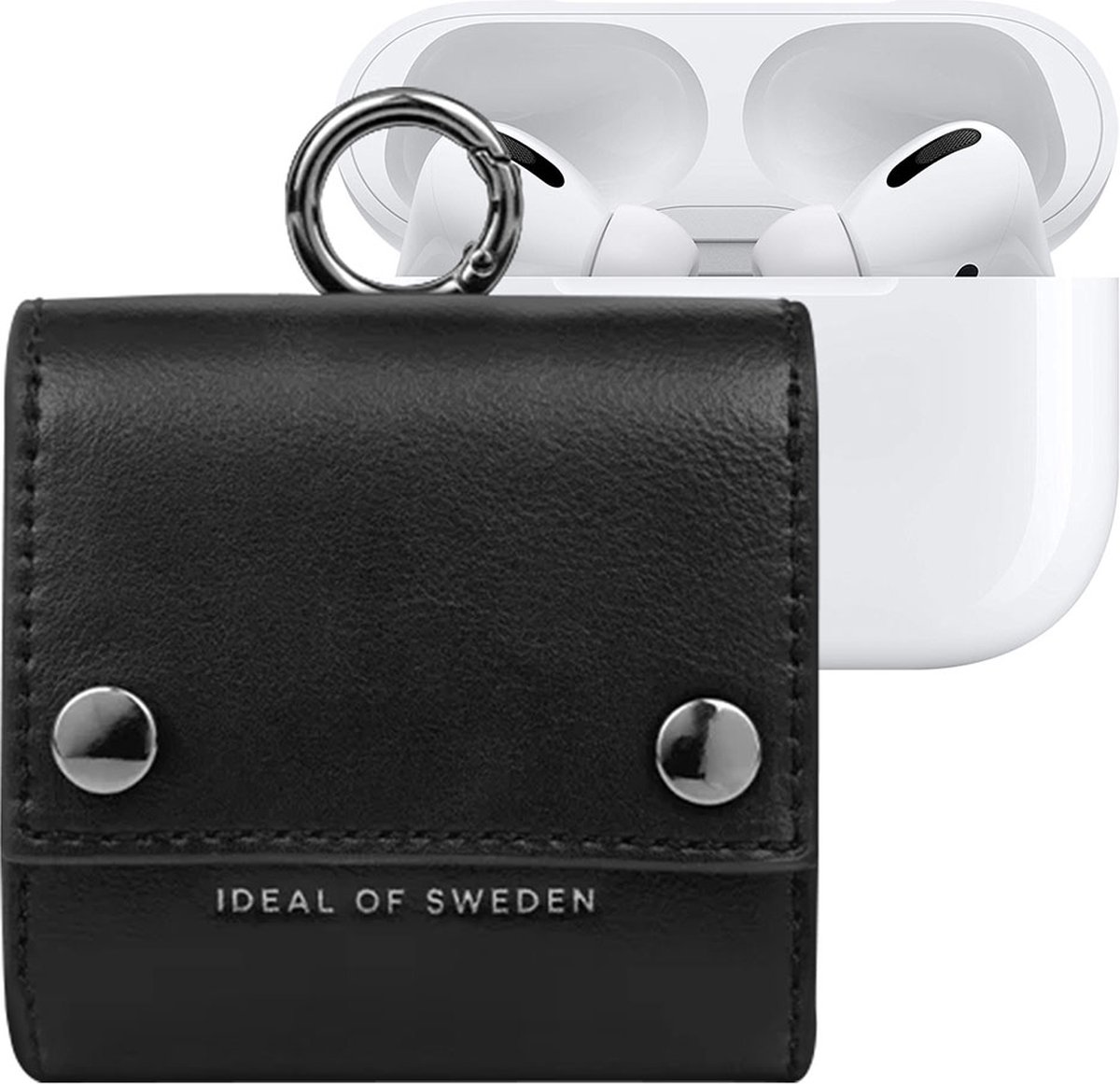 IDEAL OF SWEDEN, Mini-tasje voor AirPods Harper van alle generaties met karabijnhaak, Zwart