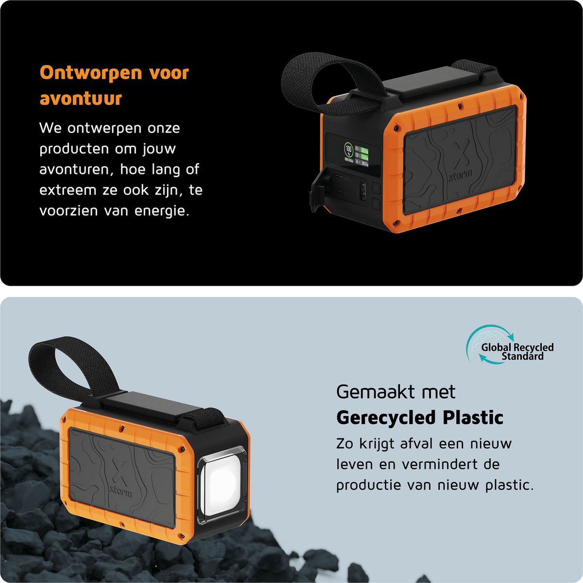 Xtorm Rugged Powerbank 40.000 mAh 100W Zwart - afbeelding 2