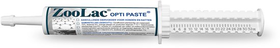 Zoolac Opti Paste spuit met witte pasta en schaalverdeling