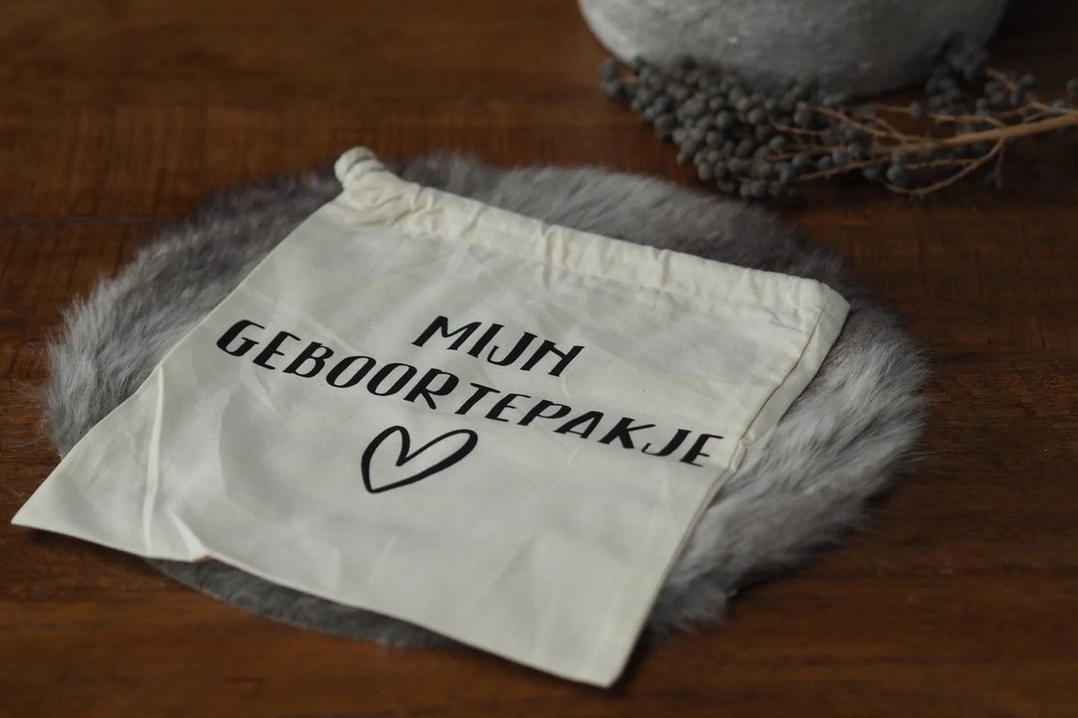 Goedkoopste BEWAARZAKJE MIJN GEBOORTEPAKJE - KATOENEN ZAKJE - BEWAARZAKJE - KRAAMCADEAU