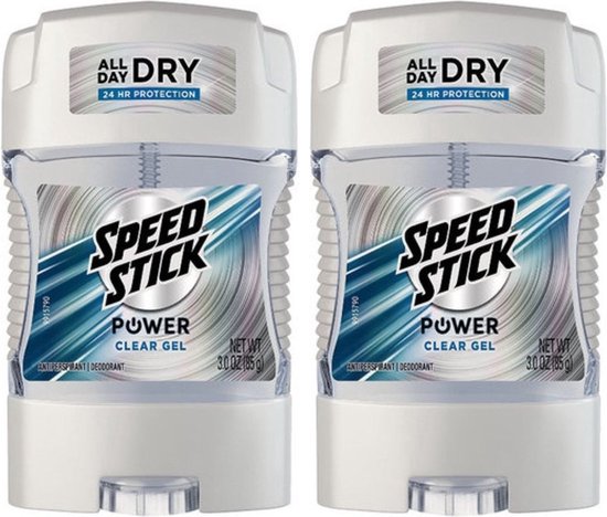 Speed ​​Stick - Power Clear Gel - Déodorant anti-transpirant pour homme 2 x 85 g