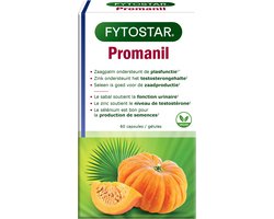 Fytostar Promanil – Totaalcomplex voor de man – Plasfunctie, testosterongehalte, zaadproductie - 60 capsules
