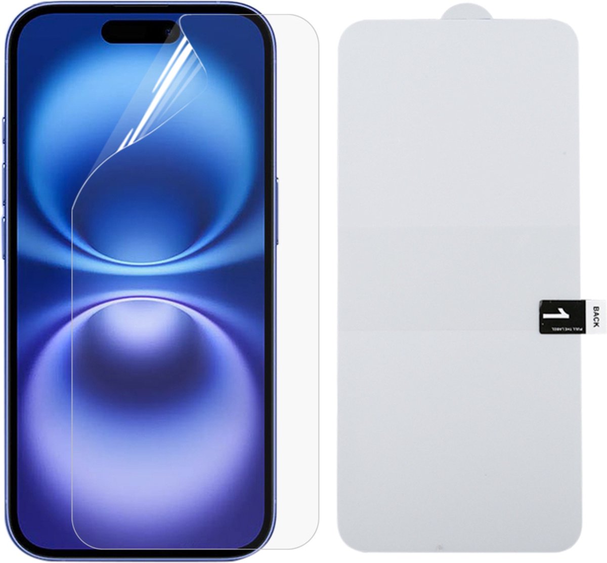 TPU Screenprotector Bescherm-Folie geschikt voor iPhone 16