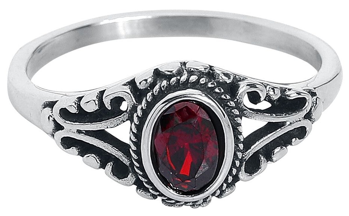 etNox Ruby Dames Ring - zilverkleurig - S