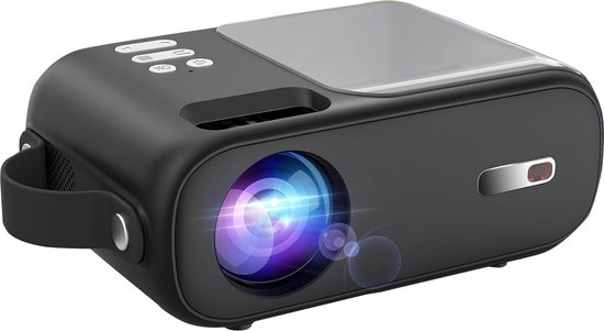 MKSS® Mini Beamer - Mini Projector - Mini Beamer Smartphone - Zwart