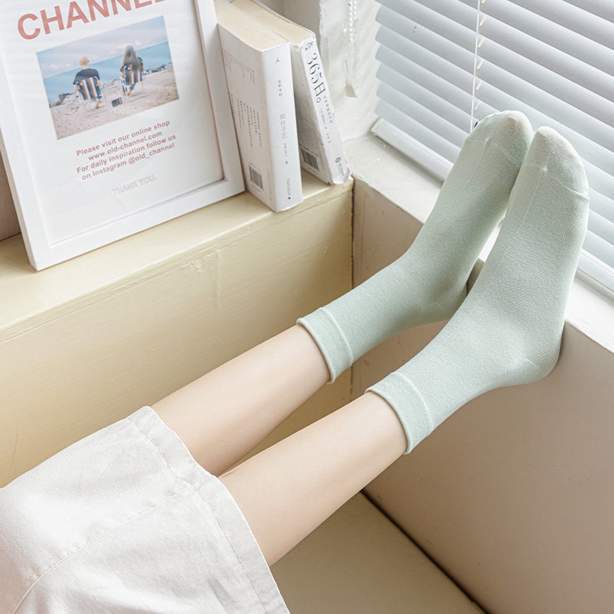 TrendySocks | 4 Paar | Bamboe Dames Sokken | Cadeau| Bamboe Series| Dames Sokken| Gewassen| Geurig| Anti-Slip| Maat 36-41