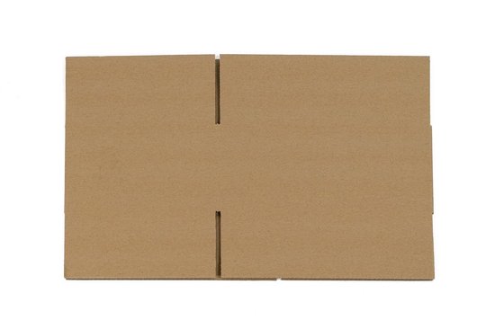 Langwerpige Doos, Enkelgolf, 610 x 105 x 105 mm, Bruin